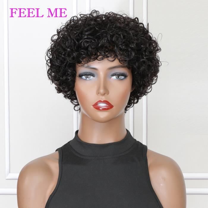Couleur naturelle Longueur du mod le Perruques de cheveux
