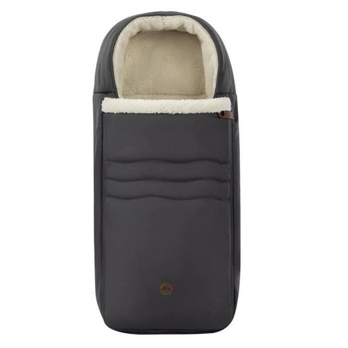 BEBECONFORT Chancelière Poussette De la naissance à 22 kg Chaud et douillet Compatible avec Plupart PoussettesMineral Graphite