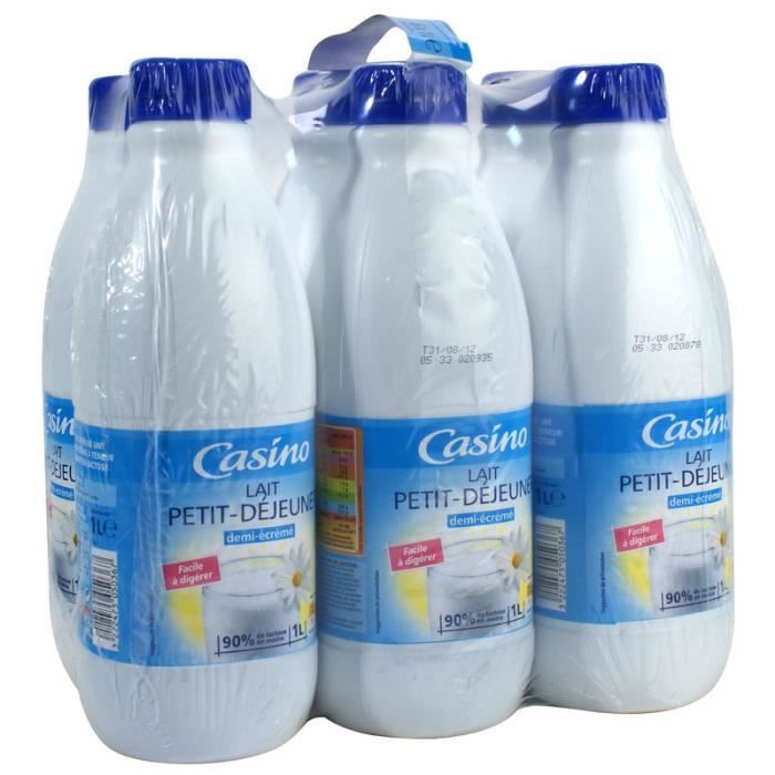 Casino Lait Demi Ecreme Pauvre Lactose 6x1l Cdiscount Au Quotidien