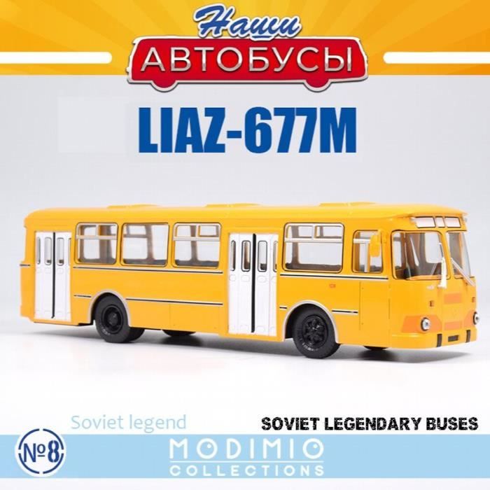 1:43 échelle SSM LIAZ 677m alliage moulé sous pression modèle de Bus jouet véhicules Simulation