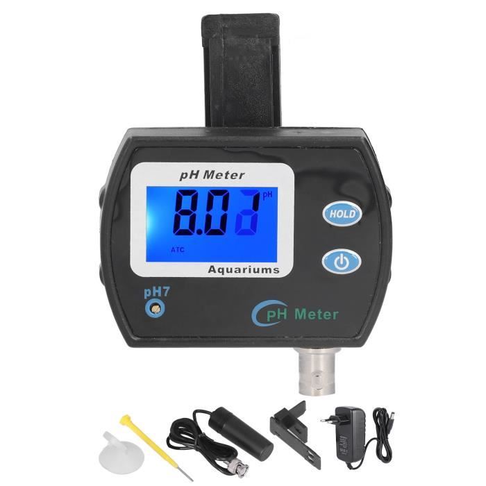 Testeur D'Eau 5 En 1 Piscine/Aquarium - PH, Salinité, EC, TDS, Température - Écran LCD, Étallonage Auto - Haute Précision 0.01