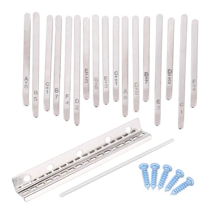 17 Autocollants Notes Piano Pour Kalimba - Stickers Clés Avec Chiffres Et Symboles - Pour Débutants
