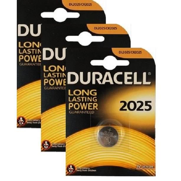 3 piles Duracell CR2450 3V Lithium pile à pile 2450 DL2450 K2450L