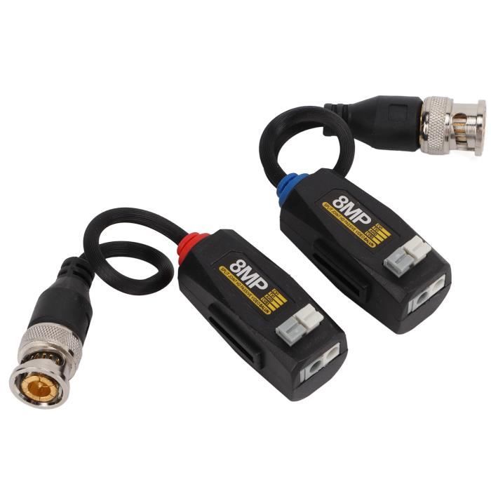 EJ.life balun vidéo passif Balun Vidéo HD 4K 8MP, Transmission Claire
