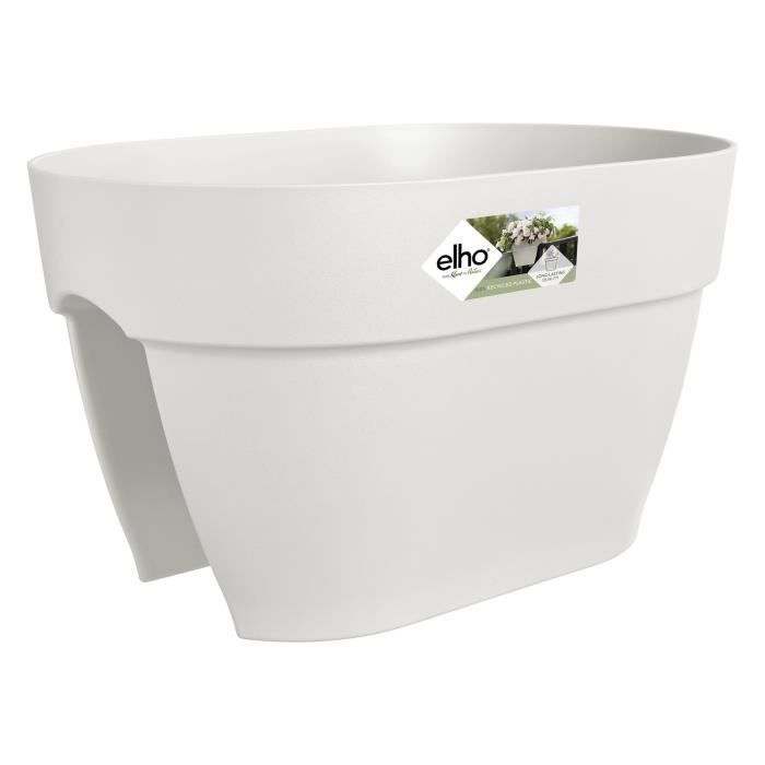 Elho Pot de fleurs - Vibia Campana Flower Bridge 40 - Blanc Soie - Balcon exterieur - L 26 x W 39 x H 22 cm - vue 1