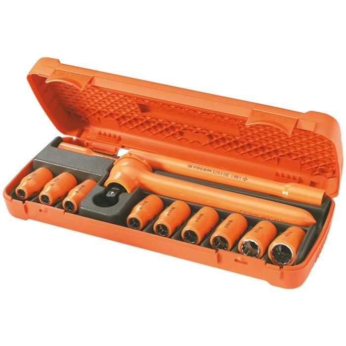 FACOM Composition de 12 outils isolés 1000 Volts série VSE .400AVSE