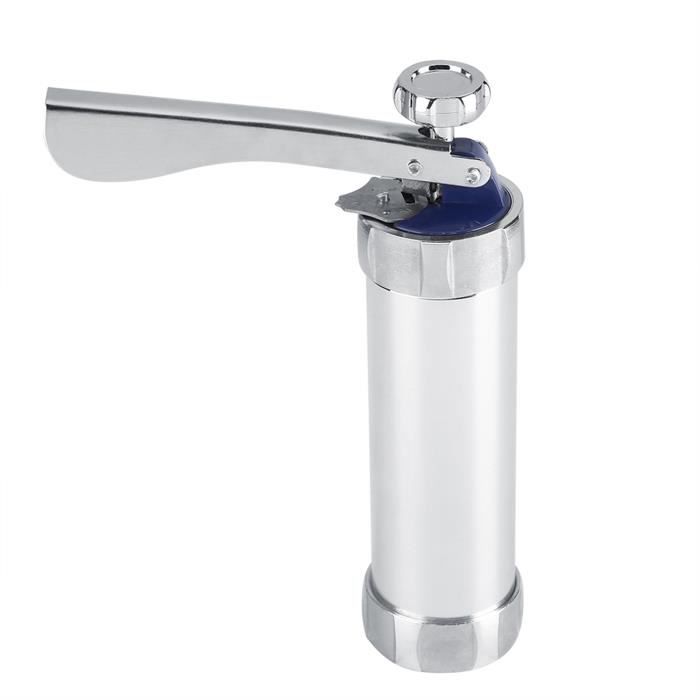 NiC IS COCNG Presse à Biscuits, Pistolet à Douille Pâtisserie - Kit De 8 Moules En Acier Inoxydable Pour Fabrication De Cookies - Outil De Décoration De Gâteaux Professionnel