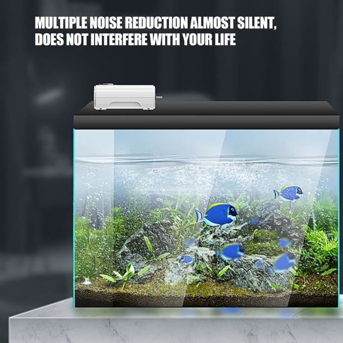 Pompe à Air Aquarium - Ultra-silencieuse - Jaune - 1W - Compacte - Compatible USB