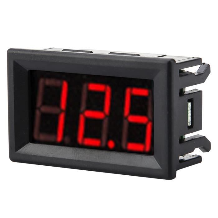 Voltmètre Numérique DC 4-100V - Lot De 6 | Testeur Tension LED Pour Voiture/Bateau