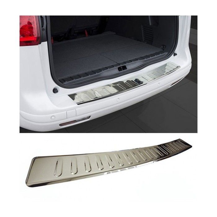 Protection Pare-choc Coffre Mercedes Classe C S204 (2007-2015) – Inox Chromé Anti-rayures – Pose Facile
