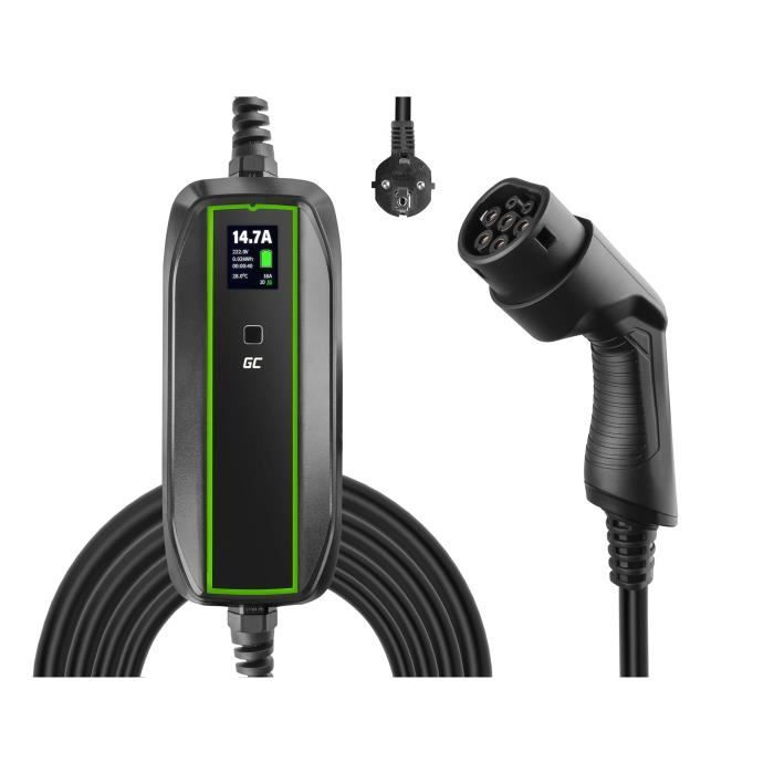 Morec 16/24/32A 3.6/5.5/7.2KW Chargeur VE Portable Prise CEE 6m pour  Véhicule Électrique de Type 2 - Cdiscount Auto