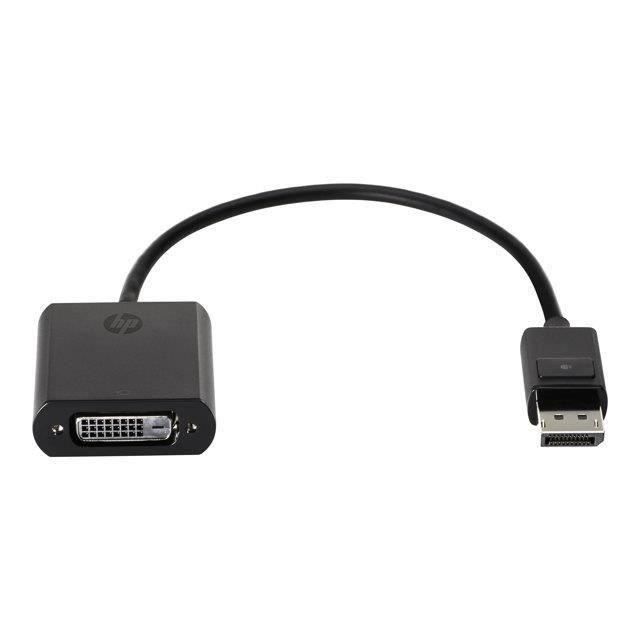 HP INC. Cable vidéo - 19,05 cm - première extrémité: 1 x 20 Aiguilles DisplayPort Mâle Audio/Vidéo numérique
