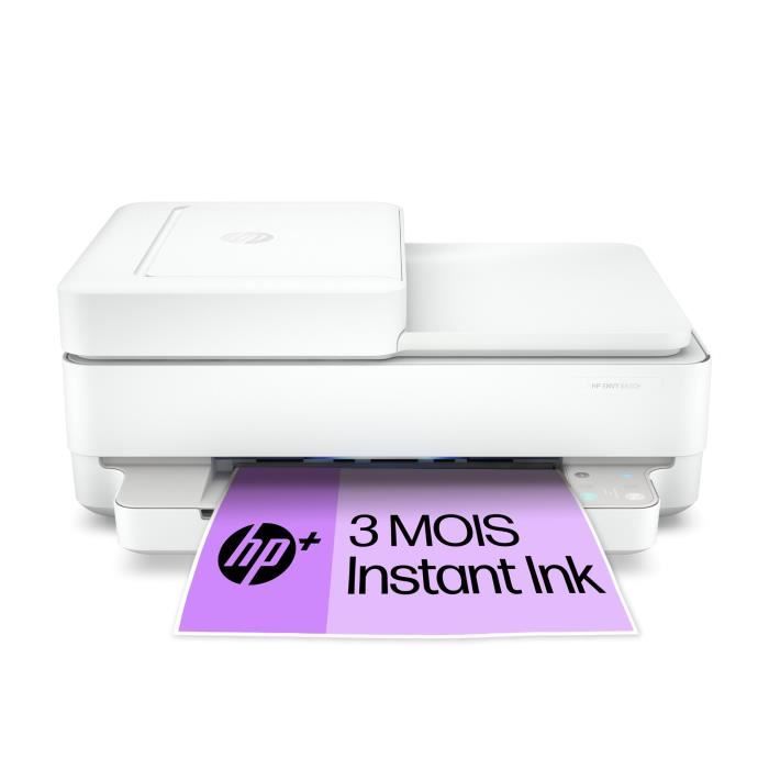 HP ENVY 6430e Imprimante tout-en-un Jet d'encre couleur Copie Scan - 3 mois d' Instant ink inclus avec HP+
