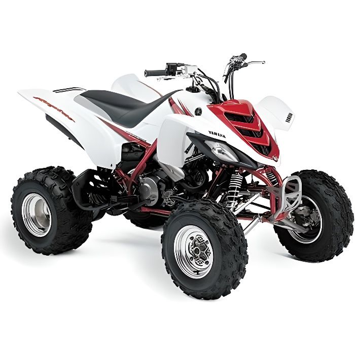 Quad Yamaha Raptor 660R blanc à l échelle 1/12ème. - HTC - Cdiscount ...