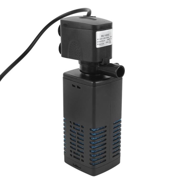 Comparer les prix de HURRISE Pompe Aquarium 3 en 1 Submersible, Silencieuse et Efficace, pour Filtration et Oxygenation