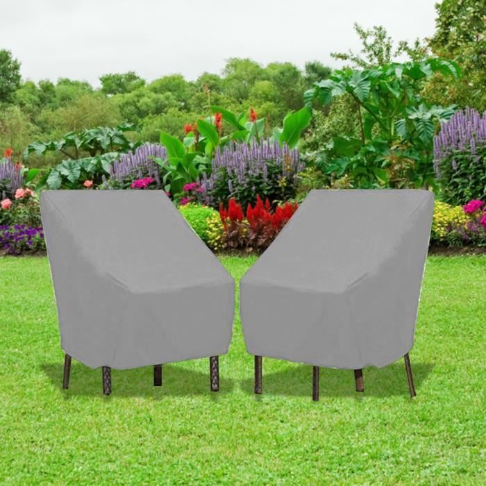 Housse Salon De Jardin 140x90x100cm/LxWxH Impermeable Anti-UV 420D