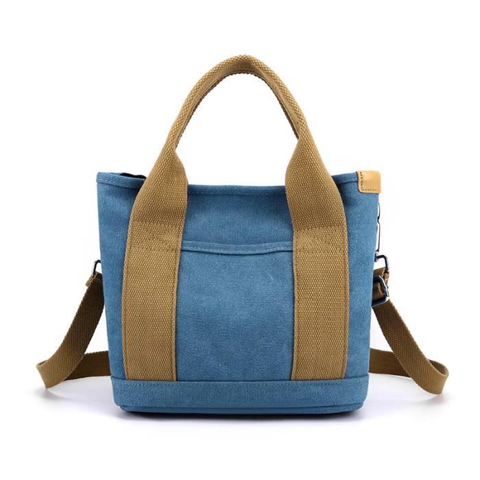 Sac À Main - INSFITY - Bicolore - Bretelle Réglable Amovible - Grande Capacité - Vintage