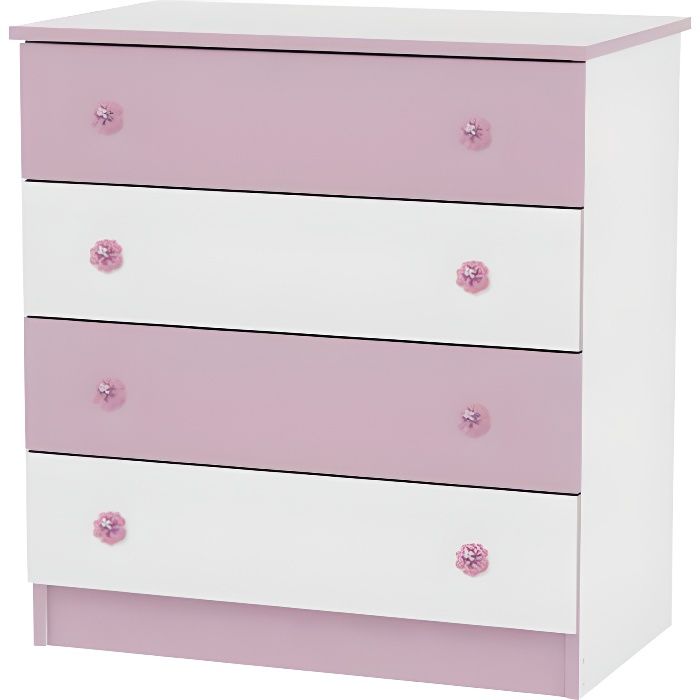 Commode Chambre Bebe Enfant Lorelli Rose Achat Vente Commode