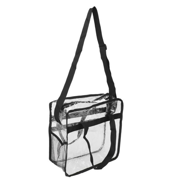 Sac Fourre-tout Transparent Réutilisable - 24x21 Cm - Pour Plage, Concert, Mariage, Shopping - Accessoire Tendance