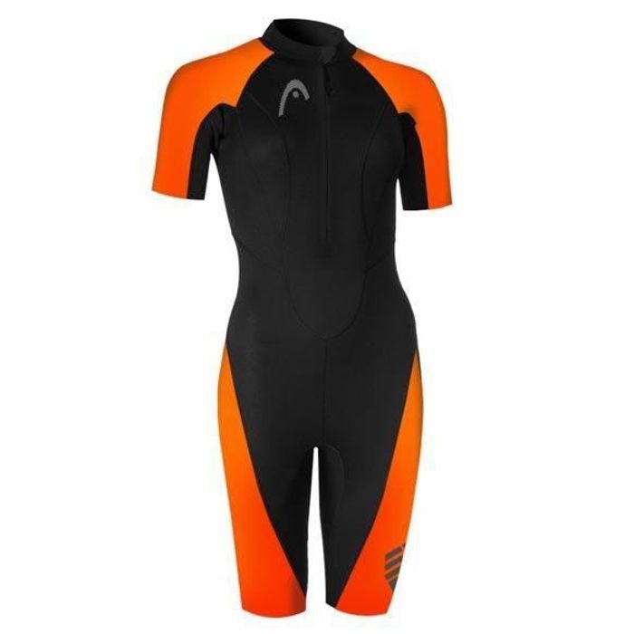 Combinaison en Néoprène Femme Head SR Multix Shorty 2-5 Noir-Orange XL