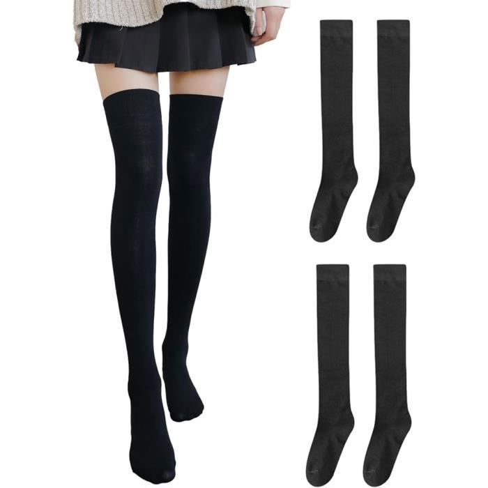 Chaussettes à nœuds pour bébé fille, en coton, longues, à rayures, mignonnes, de noël, hautes, princesse  1501