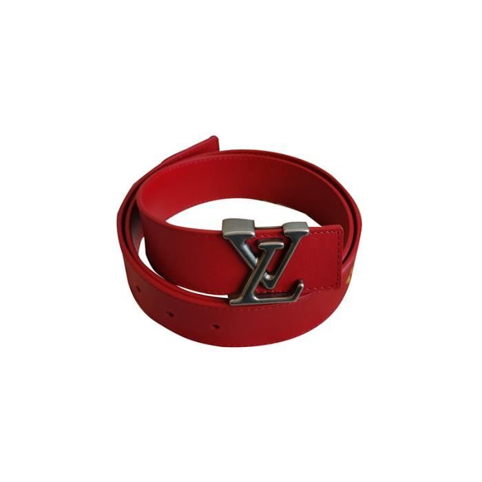 Ceinture Louis Vuitton Louis Vuitton femme New Wave limitee rouge Couleurs multiples Cdiscount Pret a Porter
