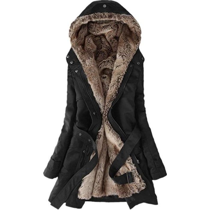 Manteau hotsell doublure fourrure