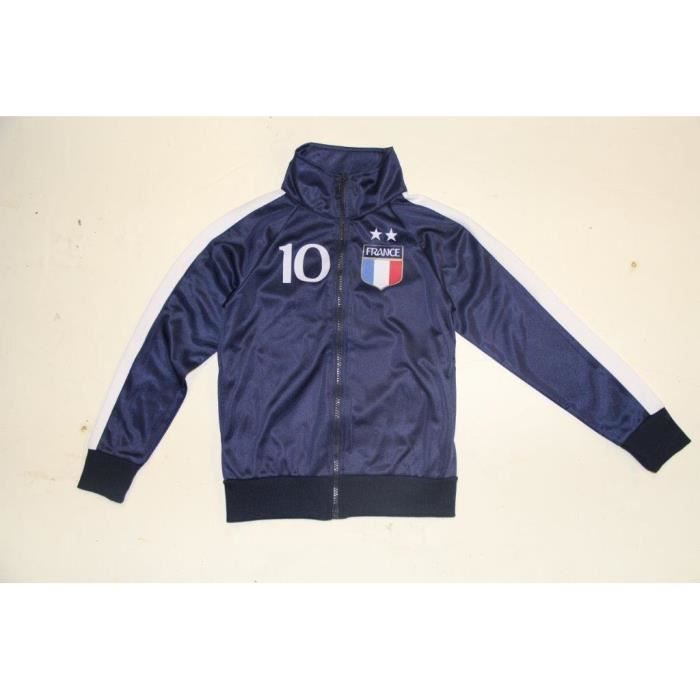Veste survetement equipe de france 2 etoiles clearance