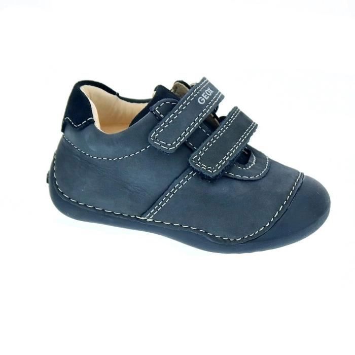 Basket Enfant Geox Tutim Gar on Scratch Bleu Confortable