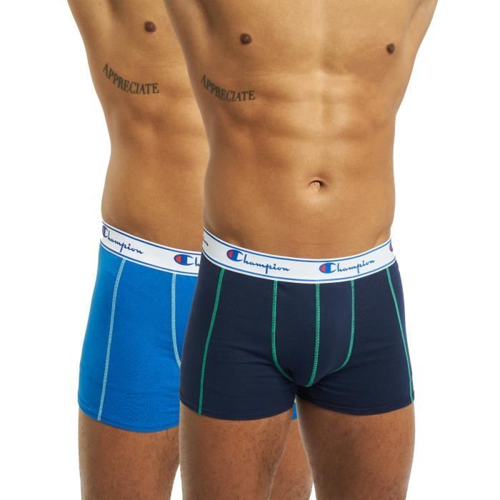 Champion Homme Sous vetements Maillots Boxer X2 Bleu 724218 Cdiscount Pret a Porter