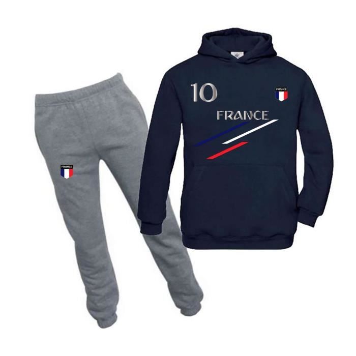Bleu Jogging survetement enfant France Cdiscount Pret a Porter