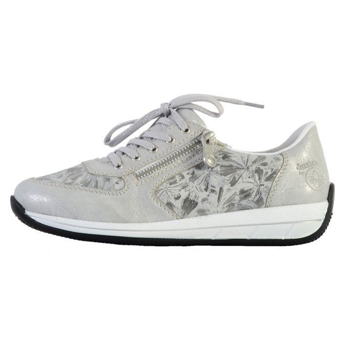 Rieker Basket Cuir Rieker Space - Gris