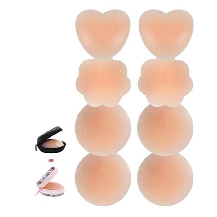 Cache-tétons Réutilisables En Silicone - Invisibles Et Confortables Pour Femme