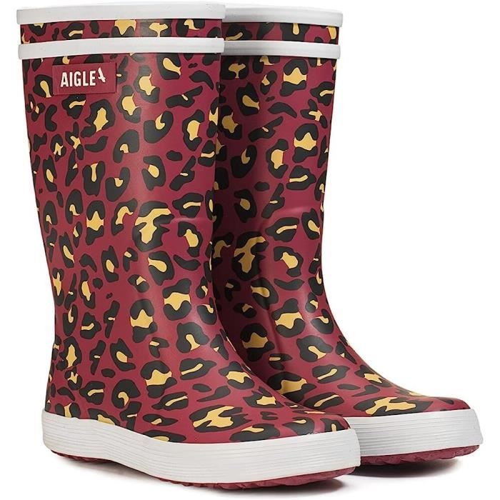 Bottes de pluie enfant Aigle Lolly Pop Play2 - leopard - 26