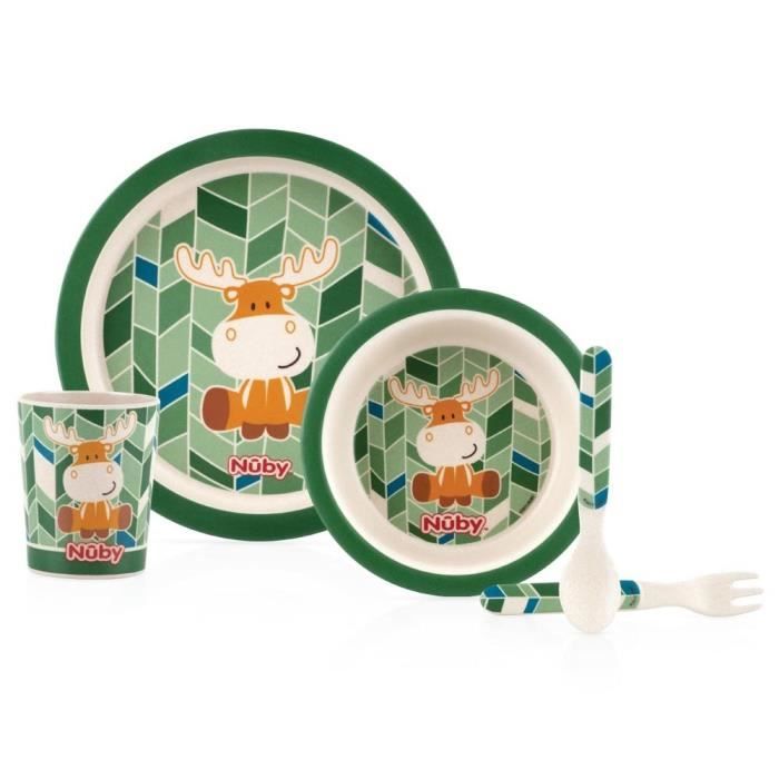 Nuby Set Repas En Bambou Et Mais 6 Mois Elan Cdiscount Puericulture Eveil Bebe