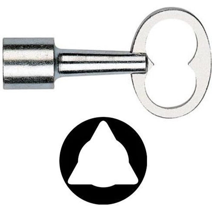 Clé Triangulaire En étal Clé De La Boîte Du Copteur Clé Triangle à Douille Argent Avec Un