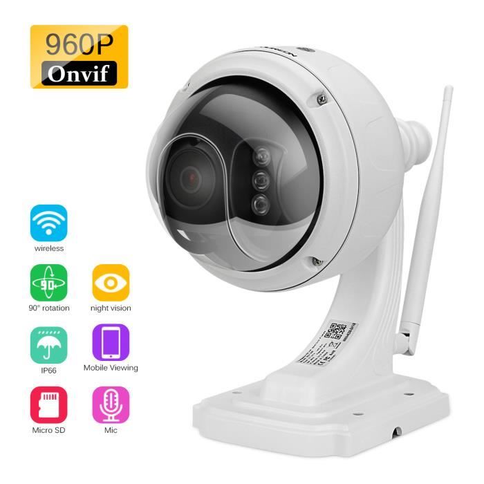 FLOUREON Caméra IP Intelligente 960P AHD 960P HDMI CCTV-Enregistreur ...