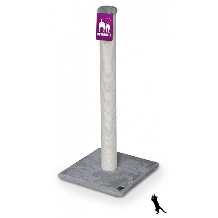 Tronc A Griffer Xxl Haut Special Grand Chat 90 Cm Petrebels Coloris Gris Cdiscount Animalerie