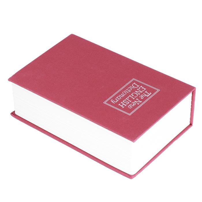 Coffre-fort Livre Détournable – Boîte De Rangement Sécurisée, Code Bleu, En Acier Allié