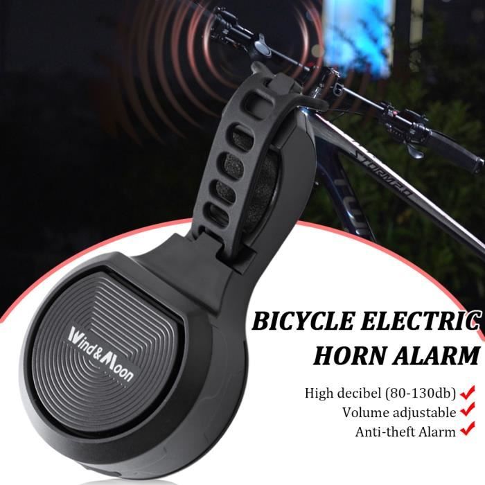 Sonnette - Klaxon Vélo - Électrique - Rechargeable USB - Alarme Antivol
