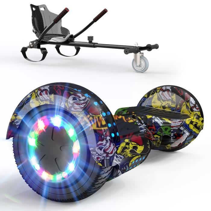 Hoverboard enfant 6,5 pouces avec Bluetooth et LED électrique Haut-parleur intégré pour