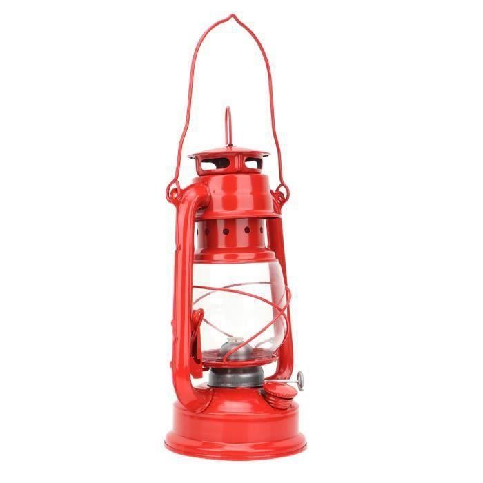 Lampe à Huile Vintage SUNOYA - Verre Transparent, Luminosité Réglable, Pour Intérieur Et Urgence