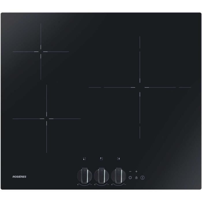 Noir 4 foyer, Plaque en Vitrocéramique 4 foyer Plaque de cuisson intégrable Table de cuisson Vitrocéramique électrique 4 foyers de cuisson 90cm en verre 