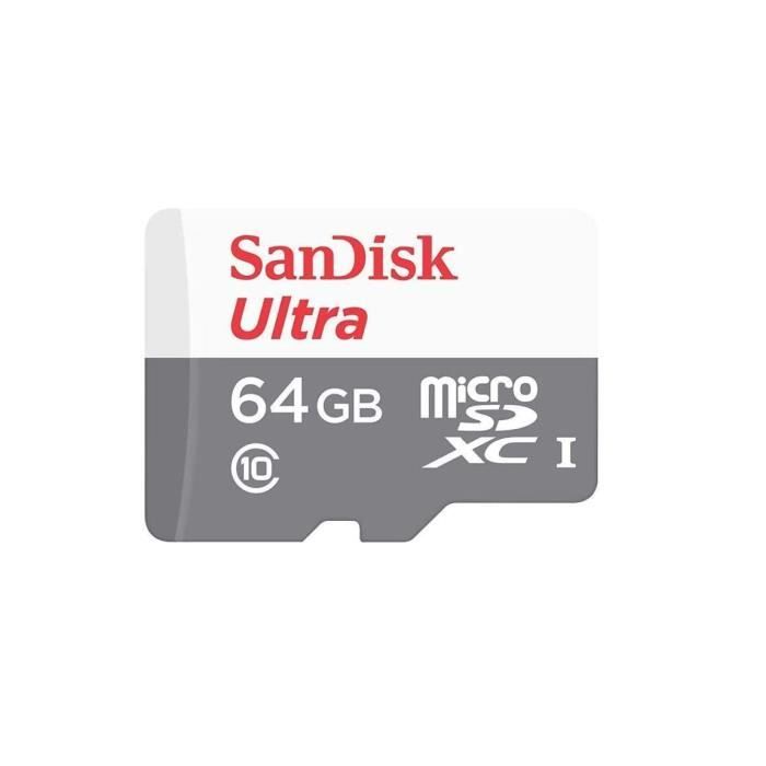 Carte mémoire flash - SANDISK - - 64GB - - (SDSQUNR-064G-GN3MN)