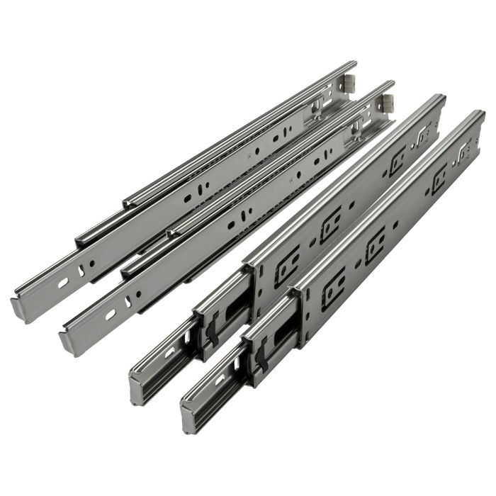 10 Paires De Glissières De Tiroir à Billes 16" Extension Complète - Neuf, Acier Zingué