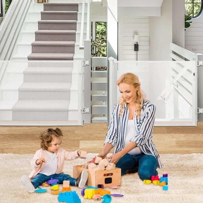 VOUNOT Barrière De Sécurité Retractable 180cm Noir | Bricomarché