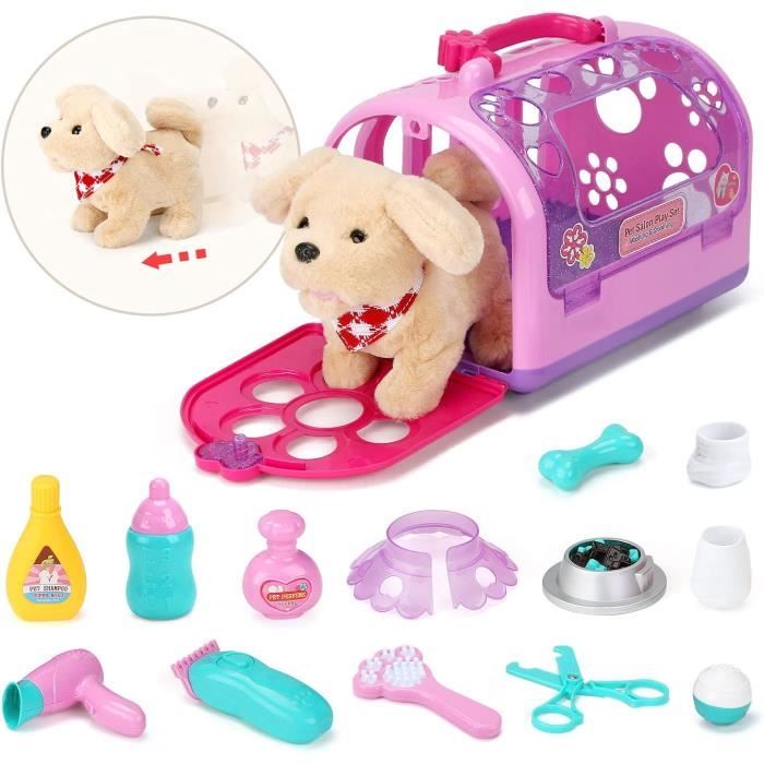 Sotoidk Jouet Veterinaire avec Peluche Chien Jeux D imitations Cadeau Clinique Veterinaire Outils Malette Docteur pour Enfants G47 Cdiscount Jeux Jouets