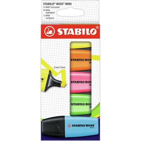 Trousse x 14 surligneurs fluo et pastel assortis STABILO Surligneur STABILO swing cool 