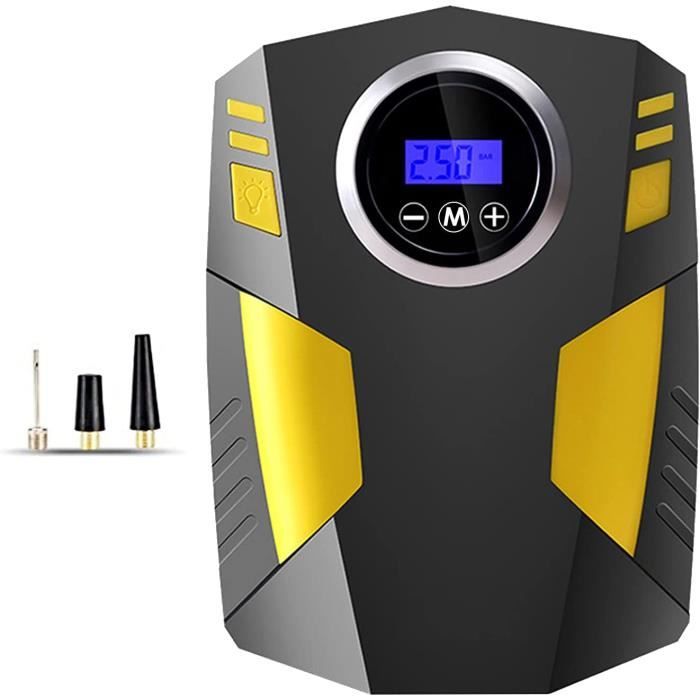 Coffret multi-outils GENERIQUE Pompe à air sans fil rechargeable de gonfleur pneu voiture compresseur d'air portatif intelligent - noir Coffret multi-outils GENERIQUE Pompe à air sans fil rechargeable de gonfleur pneu voiture compresseur d'air portatif intelligent - noir