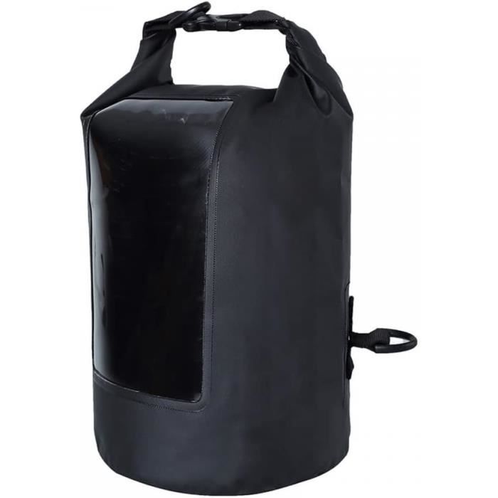 Sac étanche Geckobrands Durable View 20L – Noir, Bandoulière (PVC/Polyester, Occasion)